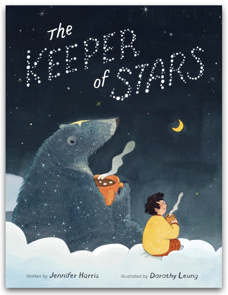 Just days away from its release is new #picturebook for bedtime. THE KEEPER OF STARS by @mypbjam and illus by Dorothy Leung. From @owlkids. As his mother falls asleep, Milo is off on a comet to help the Keeper of Stars take care of those celestial bodies. canlitforlittlecanadians.blogspot.com/2024/04/the-ke…