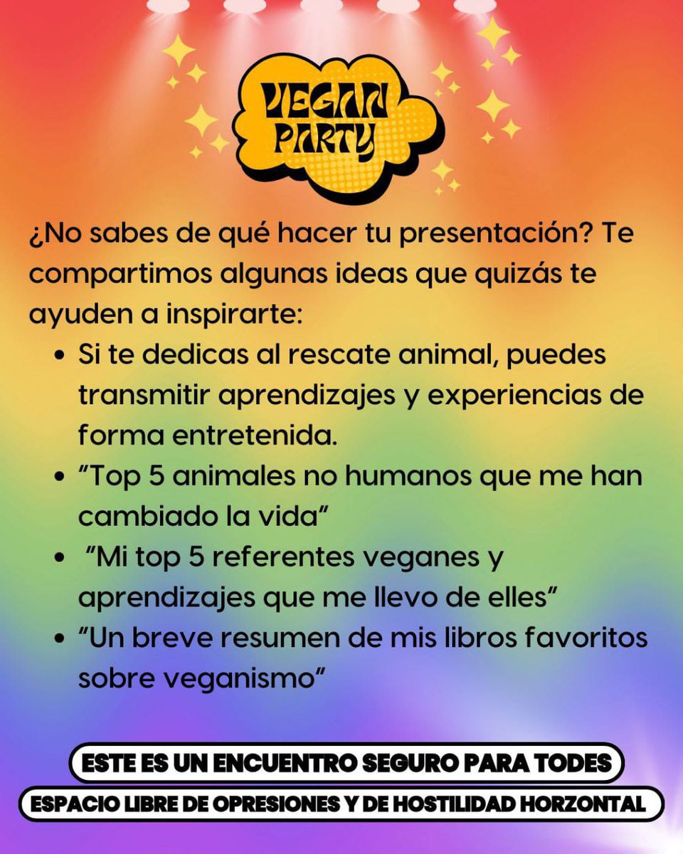 El próximo 13 de abril a las 18:30h en el
<a href="/CVAlacolectiva/">La Colectiva</a>:

PAGÜERPOIN PARTY SOBRE VEGANISMO, una aproximación al veganismo desde un ambiente relajado y con humor.  Si te animas puedes participar también con tu propia presentación.
Contacto: asambleaantiespecistagranada@gmail.com