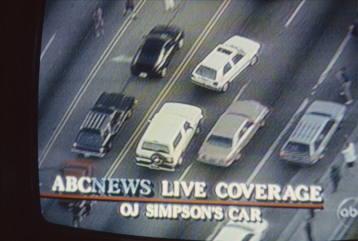 Hard to convey how much attention OJ Simpson commanded but here are some numbers: 

95 million people watched the chase. 
150 million watched the verdict.

We’re never going to focus like that again - because of things like this app.