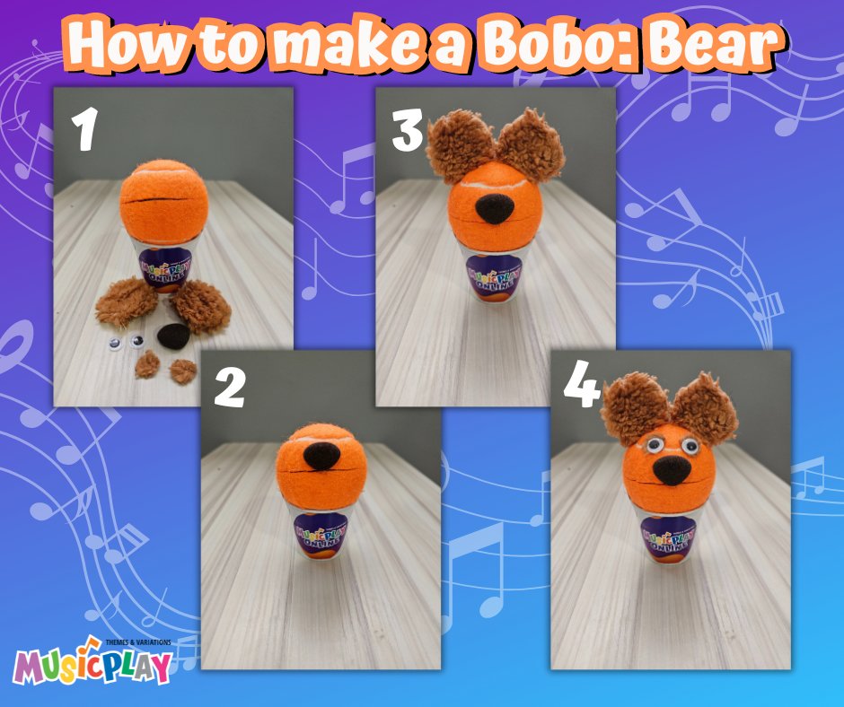 You can make your very own Bobos in just a few simple steps! (And yes, these Bobos will be seen on MusicplayOnline soon! 👀) #musicplay #musicplayonline #musiced