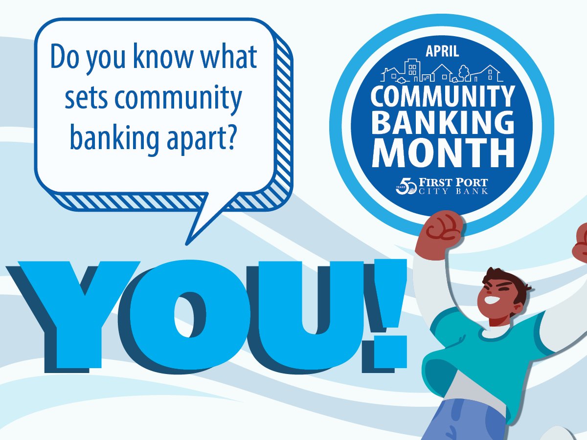 It's Community Banking Month! Thank you for choosing us as your financial partner, and here's to many more years of serving YOU! #CommunityBankingMonth #50Years #PuttingPeopleFirst #CommunityBankDifference #ItMattersWhereYouBank #CustomerAppreciation #ExceedingYourExpectations