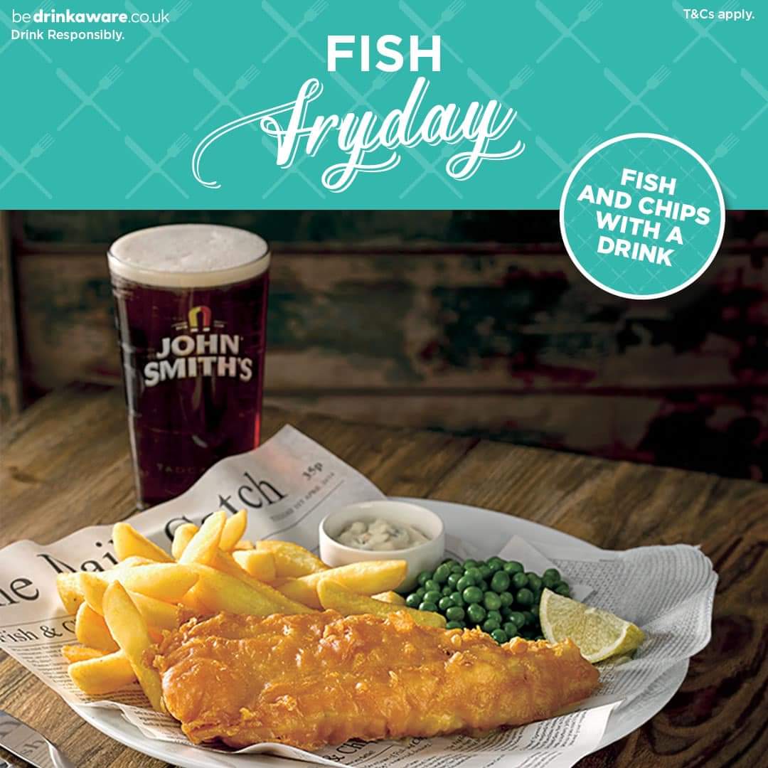 ***** FISHY FRYDAY *****

🐟 Get this.... Fish, Chips & selected drinks for ONLY £9.50! Yes it's true!!!! 🍟

🍺 Come and join us to take advantage of this fantastic deal! 🍷

#fishandchips #mealdeal #georgeanddragonabergele #diaryofalandlady #minksybelle
