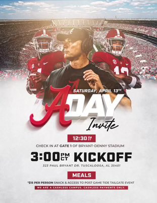 Thank you for the invite this weekend to Alabama’s A Day Game!🔥 @QBHitList