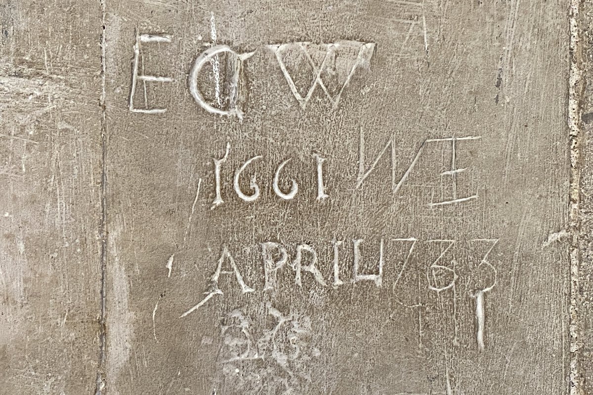 363 year old graffiti that I spotted on my visit to King’s College in Cambridge, from April 1661.