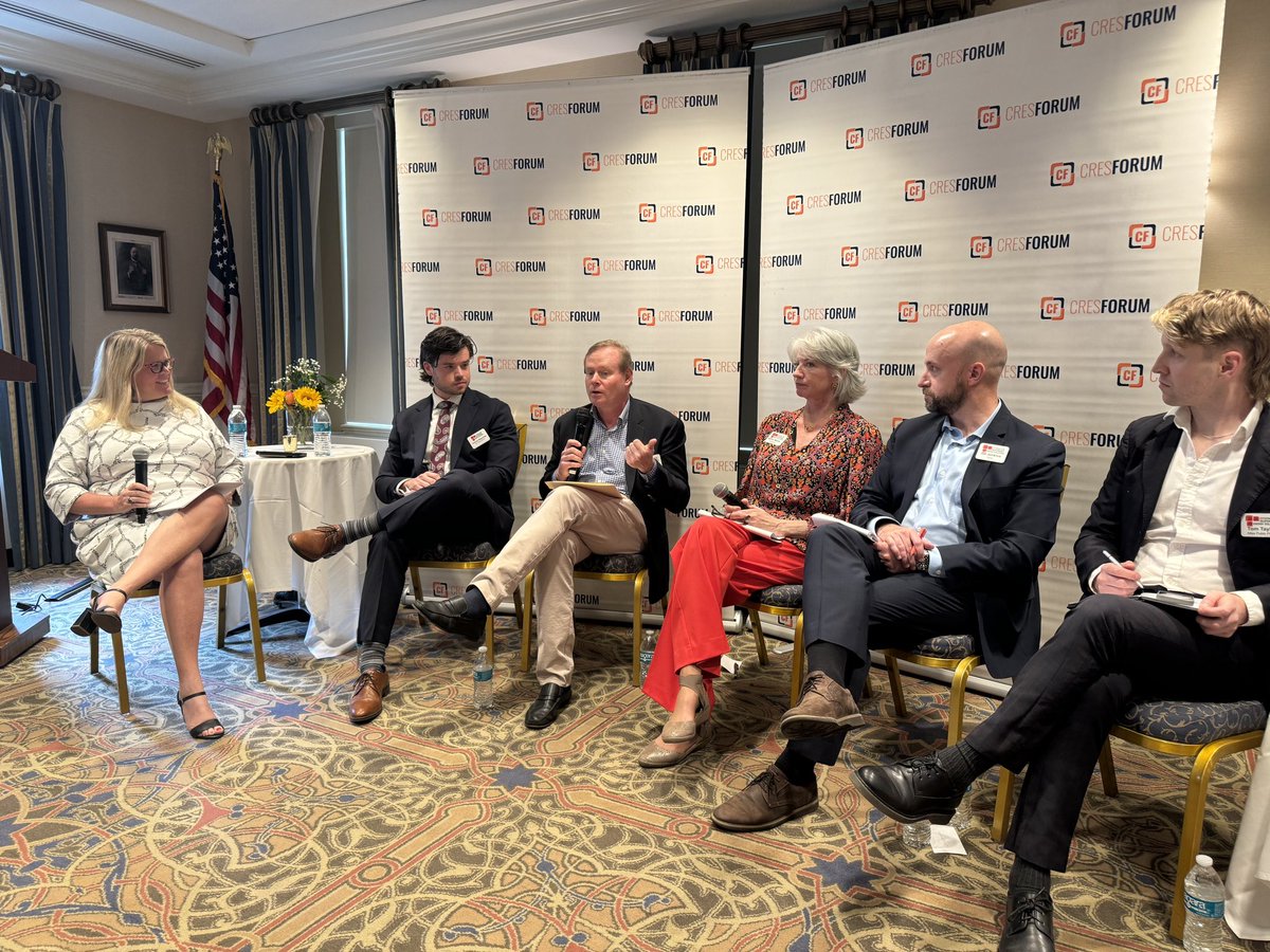 I moderated a @CRESforum discussion to answer the question: Are #cleanenergy tax credits working? Thank you to our panelists from @RepBuddyCarter's office, @nexteraenergy, @NEXTracker, @HASI_inc & @AtlasPolicy!