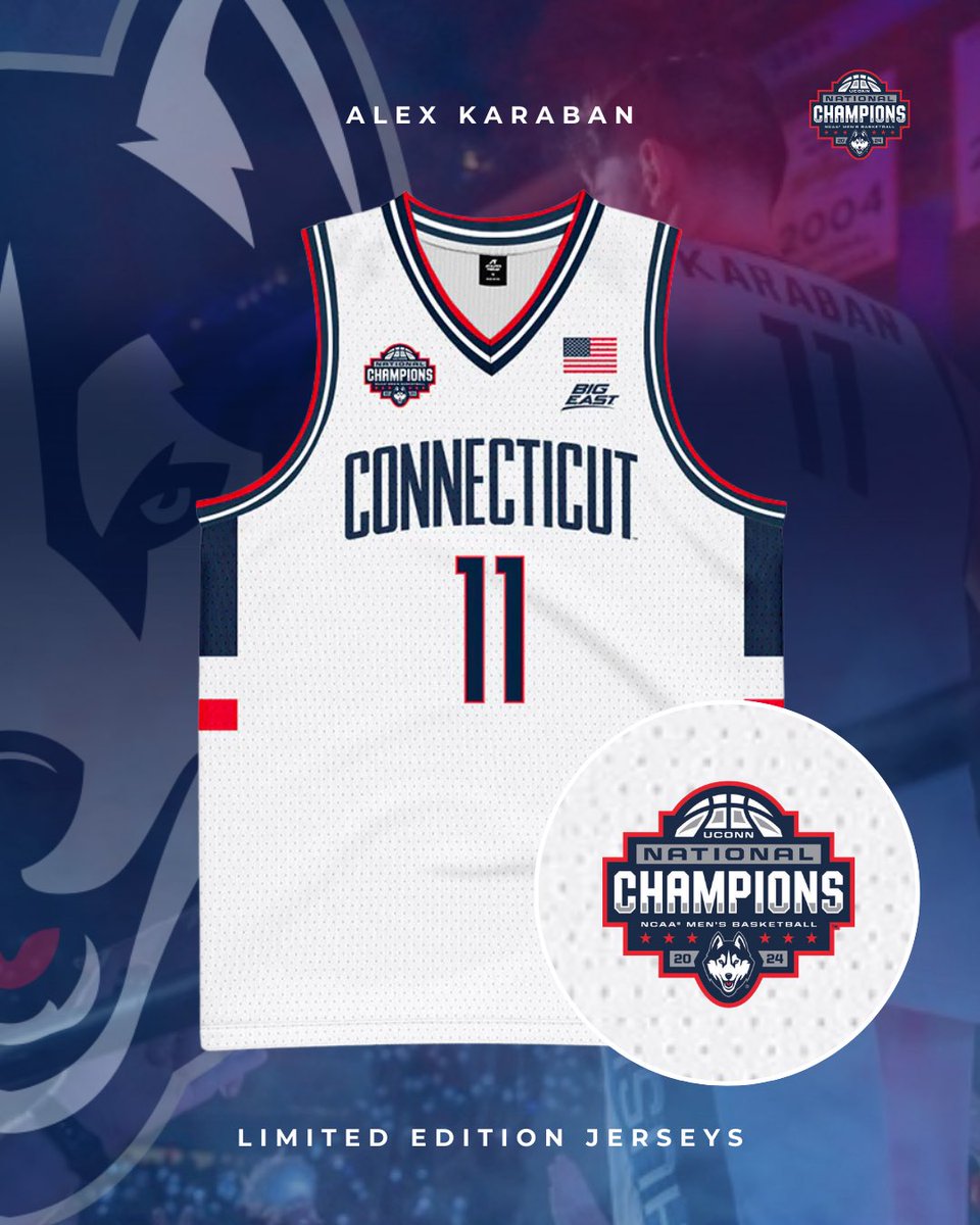 🔥NEW Limited Edition 2024 National Champions Replica Jerseys Now Available🏆💯 @AlexKaraban 🛒 athletesthread.com/collections/uc…