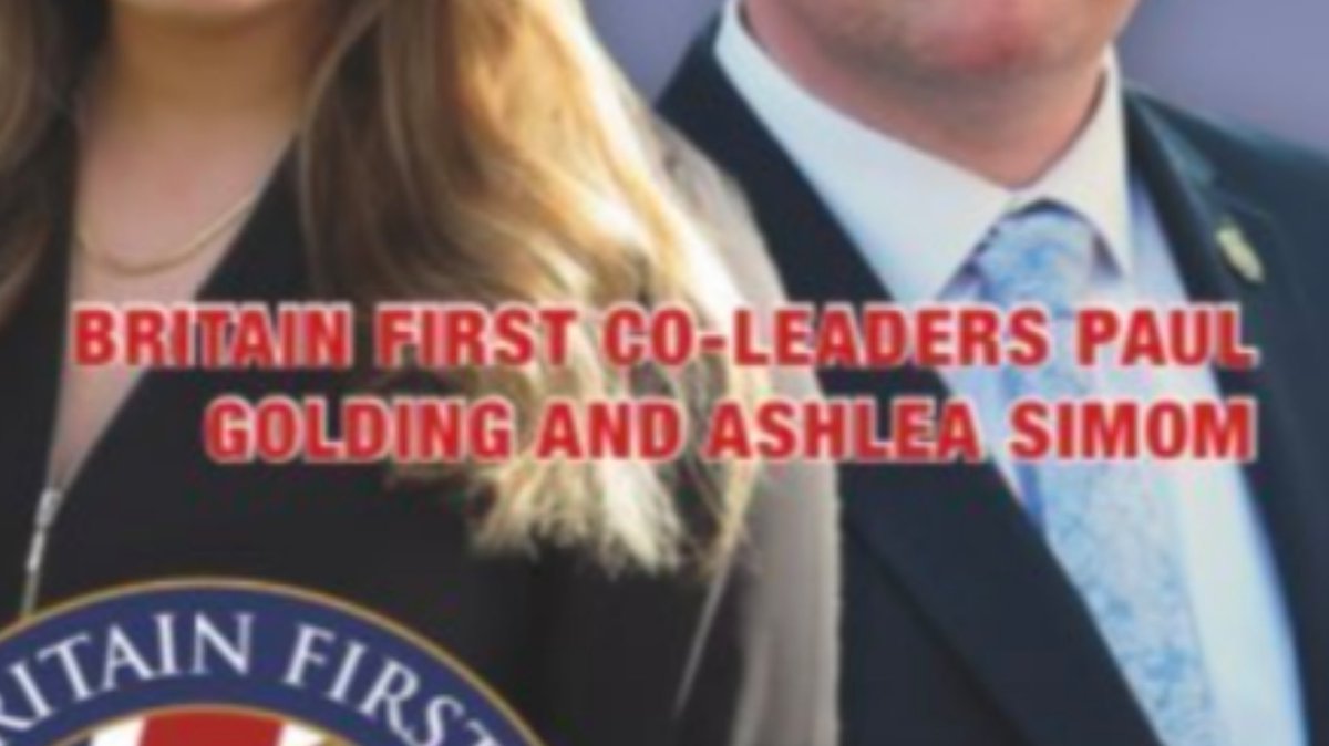 Whoops! Britain First (spelling second) has began distributing leaflets for their London Mayoral campaign. Unfortunately for their new co-leader, Salford's Ashlea Simon, they have so little respect for her taking up the role that they spelled her name wrong - Ashlea Simom.