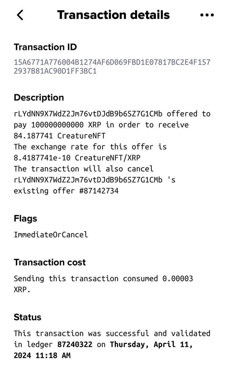 Do not make trades like this we do not have the max bid even though we control the supply. If you trade poorly we can not reverse it. You would have to request ripple lab reverse the transaction. Please trade responsibly.