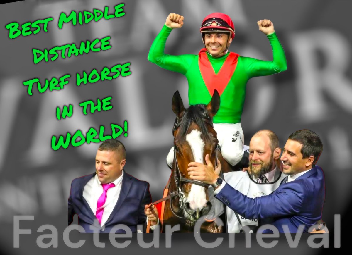 Team Valor's Facteur Cheval was announced as the Best Middle Distance Turf horse in the WORLD by official ratings. The Gr1 Dubai Turf winner was rated 5th best rated horse overall and best in his category. #teamvalor #dubai #dubaiturf #dubaiworldcup #barryirwin