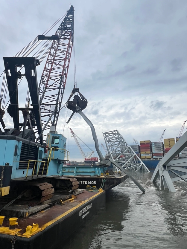 Just In: As of today approximately 38 containers have been removed near the Key Bridge in Baltimore near the Bridge collapse MD Video and photos here keybridgeresponse2024.com/post/update-12…