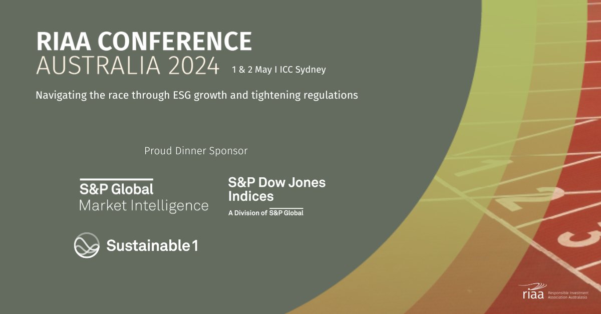 There is less than 3 weeks to until our #RIAAconf2024! We would like to thank @SPGMarketIntel, @SPGSustainable1 and @SPDJIndices for sponsoring the dinner. 

Get your dinner ticket today: riaa.glueup.com/event/riaa-con…

#sponsorship #responsibleinvestment