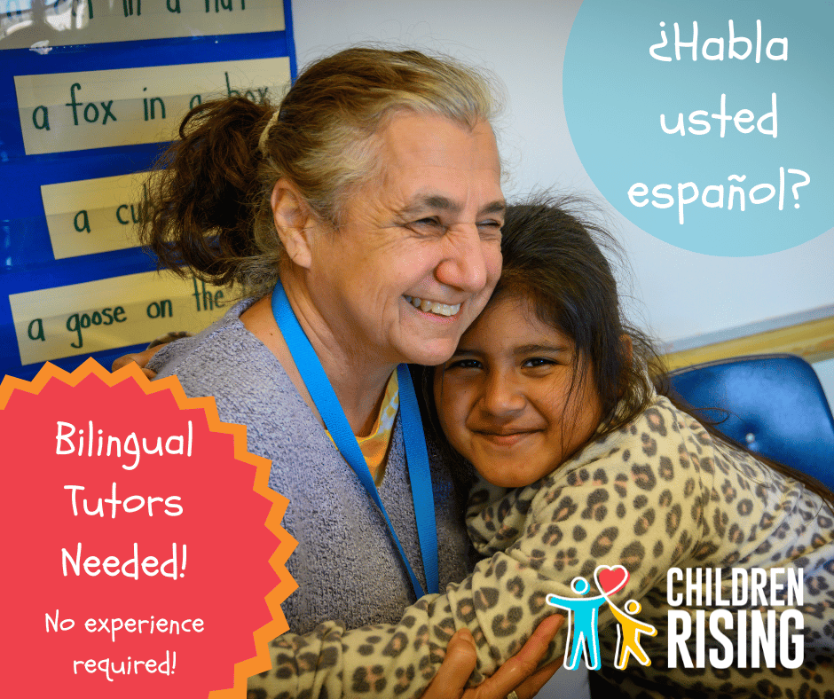 ¿Habla usted español? Bilingual Tutors Needed! Many second and third-grade English learners struggle with reading 📙 and math ➕ skills. You can be a fantastic tutor! APPLY TODAY: children-rising.org/volunteer/?utm… #tutorachild #educationalequity #volunteeroakland 💪🏽