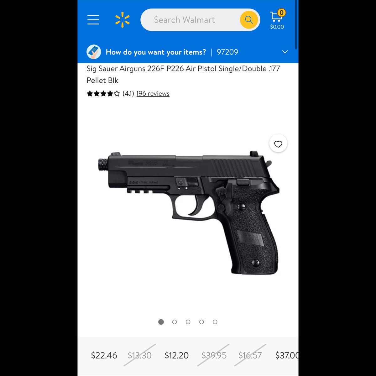 You can actually buy a handgun at Walmart for less than $25 dollars and they’ll ship it to you without a background check. Don’t tell me we don’t need stricter gun control laws!