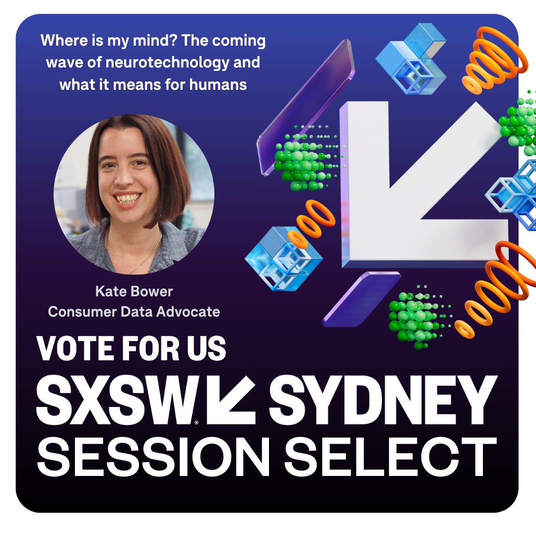 Would you you like to see CHOICE at @sxswsydney? Vote for our session on the coming wave of neurotechnology and what it means for humans. Sign up and vote for us here: bit.ly/441vjjK