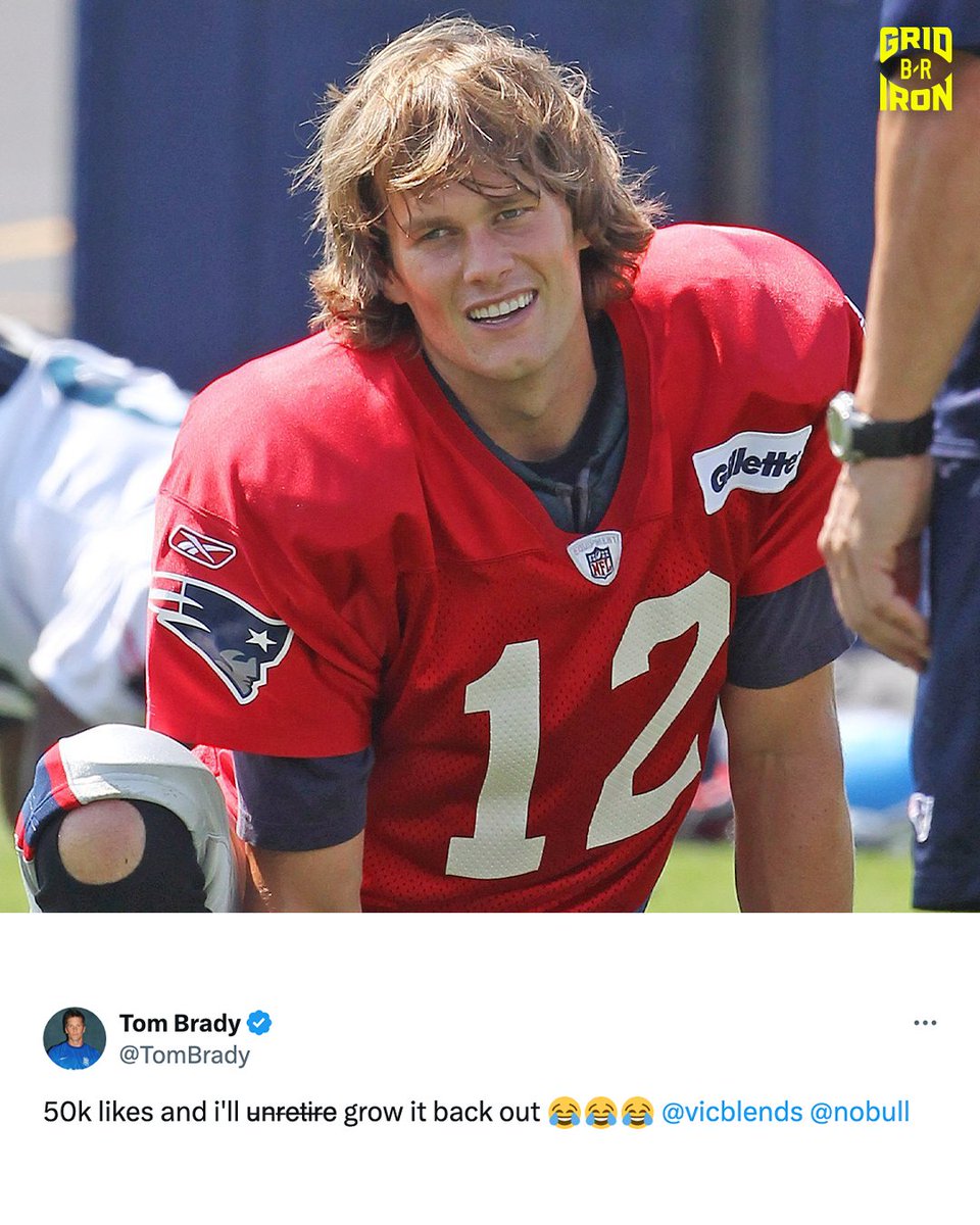 The GOAT has fans running up the likes in hopes of a c̶o̶m̶e̶b̶a̶c̶k̶ ̶ 😂 (via @TomBrady, @Patriots)