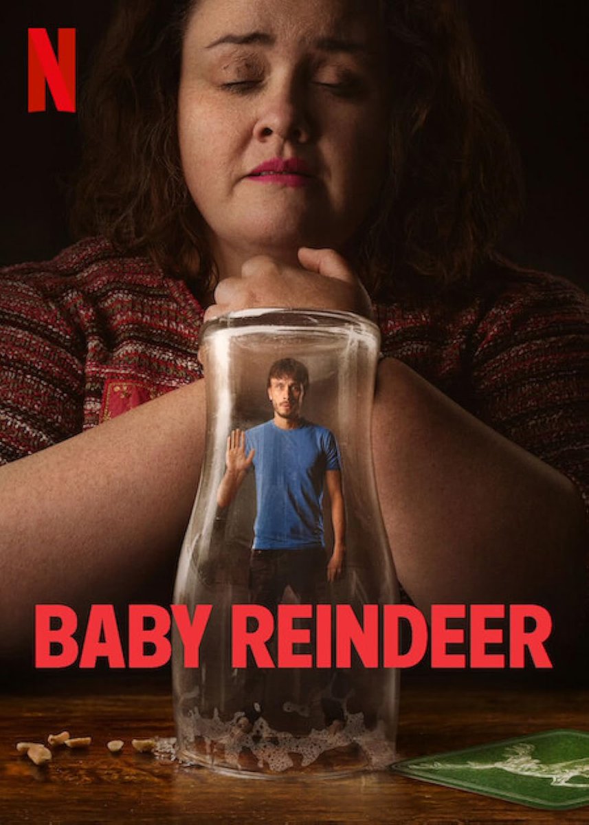 My Goodness #BabyReindeer on @netflix is bleak but brilliant. Black humour and so much more than a stalking story. A powerful study into trauma, abuse & mental health. Incredible writing, performances & production. Not an easy watch at times but utterly gripping.