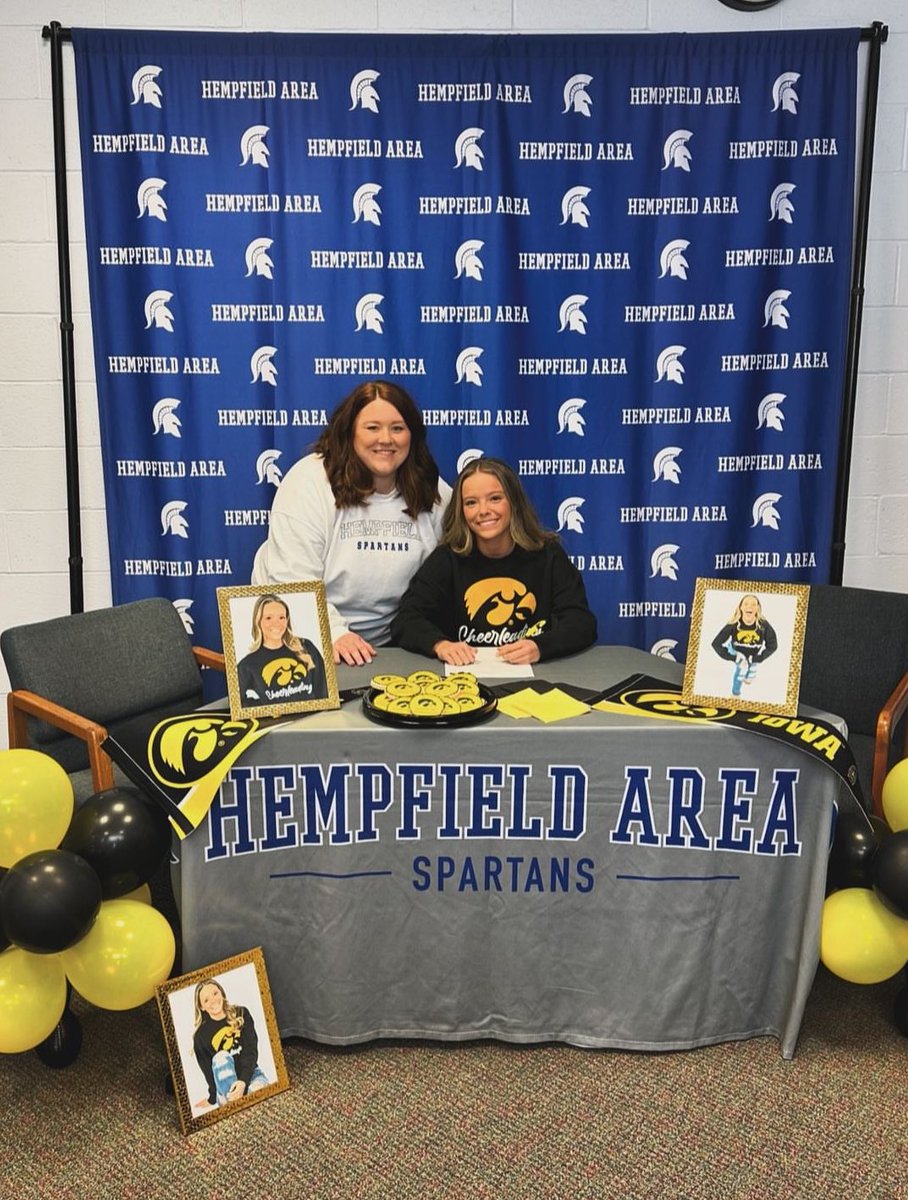 Congratulations to Hempfield Area senior student-athlete Emerson Murdock for committing to continue her academic and cheerleading career at the University of Iowa!