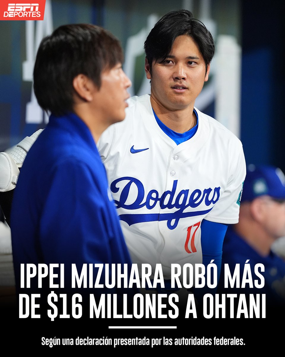 Ex intérprete de Shohei Ohtani le robó $16 millones, según federales. La información: spr.ly/6018wUl00