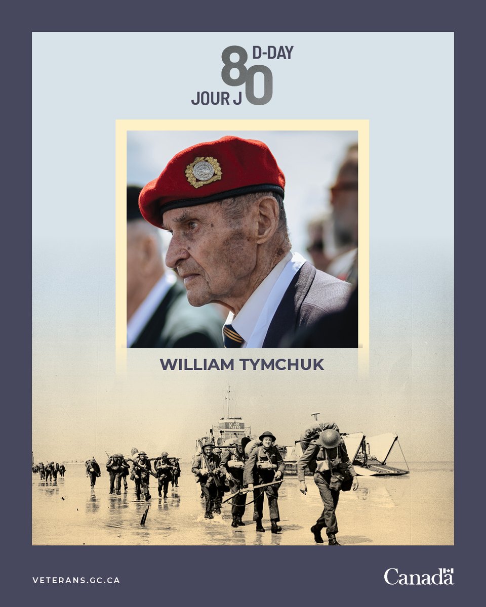 We are 56 days to D-Day. Tens of thousands of Canadians took part in the Normandy Campaign in 1944. William Tymchuk was one of them. Learn more about the road to #DDay80: ow.ly/zuvq50Rel4V #CanadaRemembers