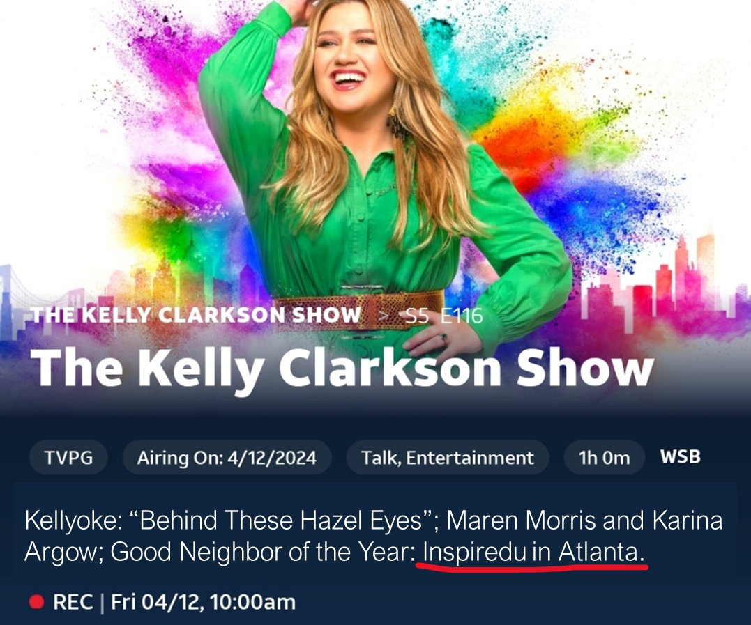 We're on The Kelly Clarkson Show @KellyClarksonTV ! Be sure to tune in or set your DVRs tomorrow at 10 AM to see our CEO, Richard Hicks live from New York.