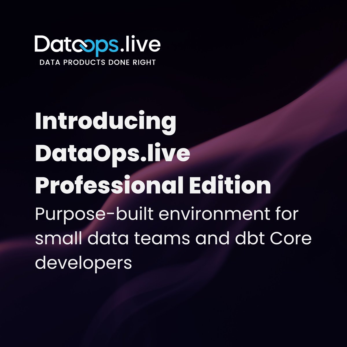 DataOps.live (@dataopslive) on Twitter photo Introducing <a href="/DataOpslive/">DataOps.live</a> Profesional! Take a self guided tour through:
Creating a new data product in minutes!
Interacting with Gen AI to boost productivity (dbt Core)
Abstracting technical configuration out of development.
Start here - hubs.la/Q02st_1w0 Introducing <a href="/DataOpslive/">DataOps.live</a> Profesional! Take a self guided tour through:
Creating a new data product in minutes!
Interacting with Gen AI to boost productivity (dbt Core)
Abstracting technical configuration out of development.
Start here - hubs.la/Q02st_1w0