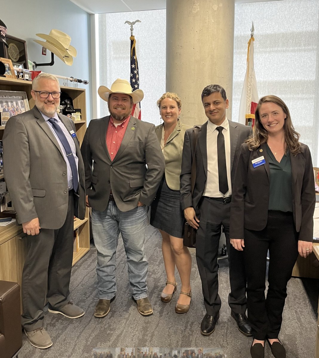 ucanr's tweet photo. Thank you, @JuanAlanisCA, for welcoming us to #UCANR Advocacy Day!  @BrentDHales @lenyaqd @AnneUCANR (3/7) https://t.co/zu52tmjhLf
