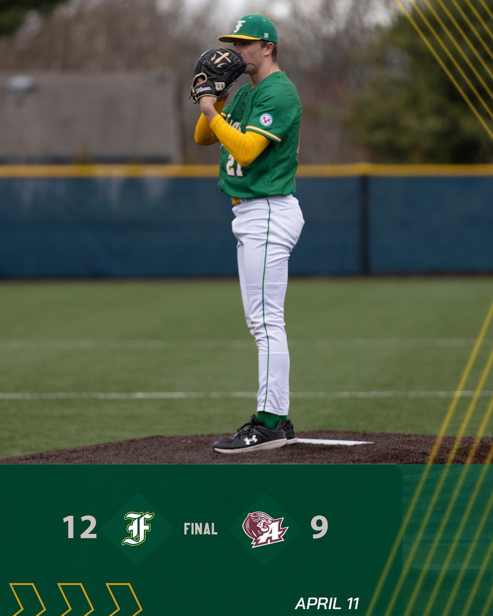 🔰FINAL🔰

Friars - 12
Appo - 9

🟢Kehoe: 3-for-5, 2B
🟢Coleman: 2-for-3, 2B, 3 RBI
🟢Cannon: 3-for-4, 2B, 3B, 3 R
🟢Friel: 2-for-3, 2 RBI
🟡Calise: 6.1 IP, 2 H, 0 ER, 0 BB, 12 K

Next: Saturday 4/13 at Holy Ghost Prep