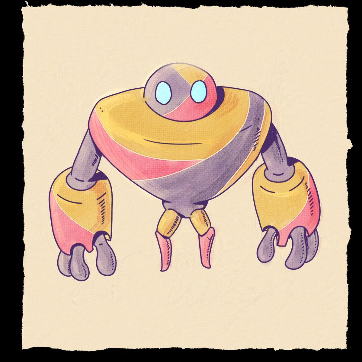 ObeseOcelot's tweet photo. Been listening to a lot of Intercourse lately. Think if the cockroach guy from men in black decided to make music. It's real good. also robot!

#robot #art #illustrator #character #stinker https://t.co/JNSE1tcW32