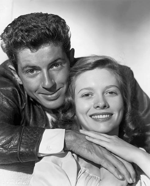 Farley Granger and Cathy O'Donnell promoting Nicholas Ray’s THEY LIVE BY NIGHT (1948)