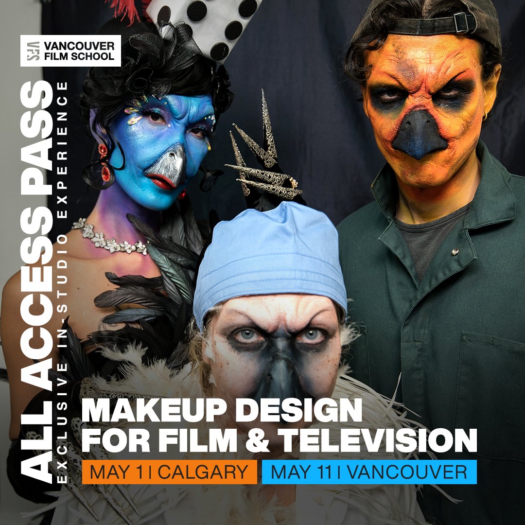 We’ve got TWO All Access Pass events for Makeup Design coming your way. May 1 in Calgary & May 11 in Vancouver. Meet our industry faculty, watch makeup demos, review your creative portfolios, + more! CALGARY 👉 ow.ly/JliN50ReBTV VANCOUVER 👉 ow.ly/tNjZ50ReBUK