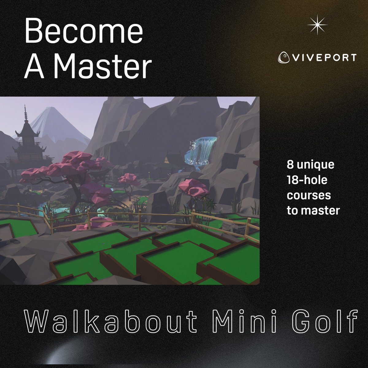 Don't just watch the Masters, play like one! ⛳️ Putt your way through beautifully designed courses, collect lost balls, and challenge your friends to the ultimate mini golf showdown: htcvive.co/VPWMGX @Mighty_Coconut #Golf #TheMasters #MastersTournament #TheMasters2024