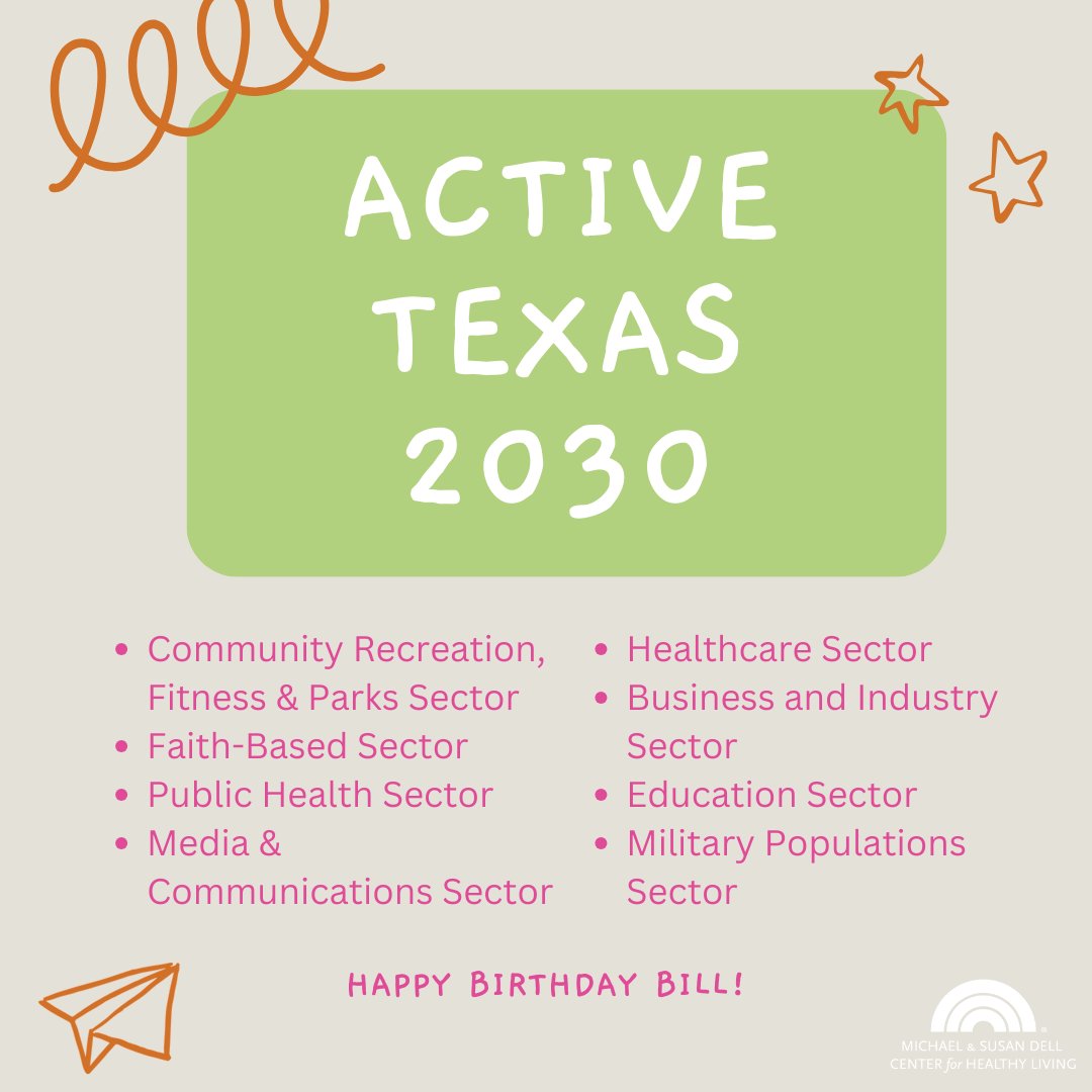 The U.S. National Physical Activity Plan provides a roadmap for improved American #physicalactivity. The past Active Texas 2030 webinar series led by Dr. Bill Kohl highlighted sector strategies & tactics in the national plan to create a #Texas plan. Watch: bit.ly/3hCuUuV