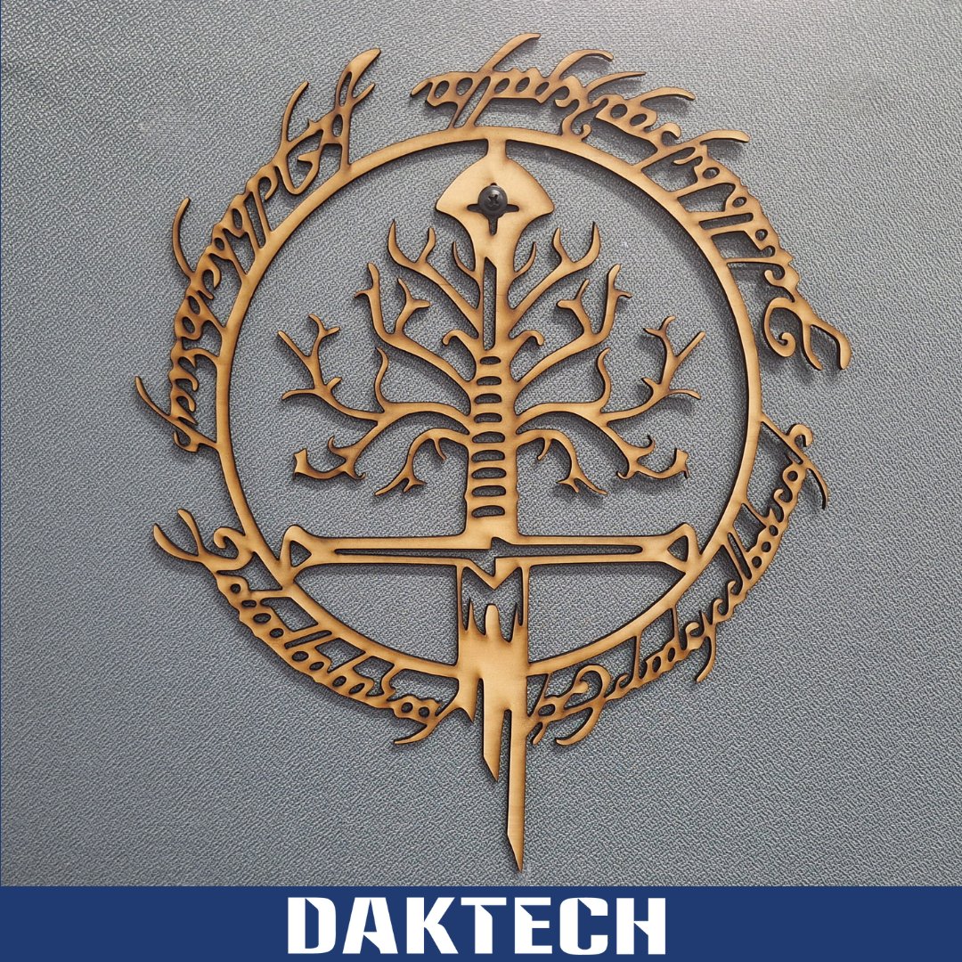 ⚔️Who doesn't want a Lord of the Rings inspired ornament to spruce up your workspace? Dan created this awesome design using the laser cutter in our Maker Space!

Want to create your own LOTR inspired design? Book daktech.com.au/maker-space-bo…

#daktech #makerspace #lasercutter #LOTR