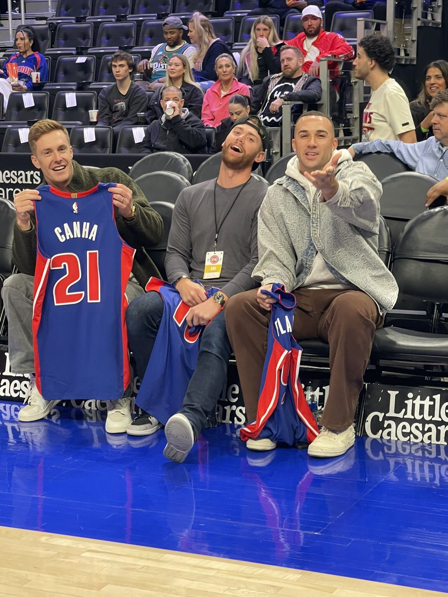 The Tigers are in the house #RepDetroit #DetroitBasketball