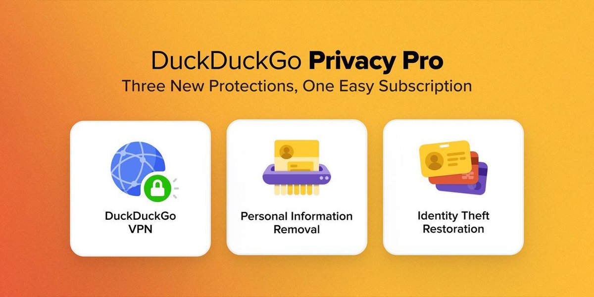 🦆 @DuckDuckGo has launched a Privacy Pro plan for $9.99 a month, offering a no-log VPN, personal information removal, and identity theft restoration services. The plan is currently only available in the US alternativeto.net/news/2024/4/du…