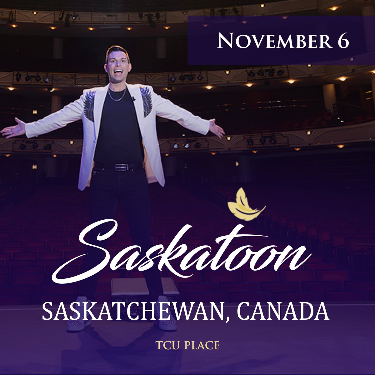 🇨🇦 The wait is over, Saskatoon! Join Matt Fraser, America's Top Psychic Medium, at TCU Place for an evening of heartfelt connections and Psychic Readings. Don’t miss out, purchase your tickets at MeetMattFraser.com