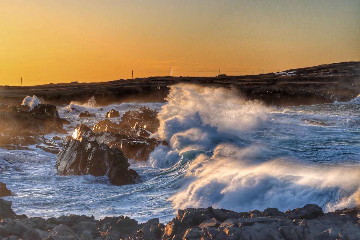 Just a beautiful evening listening to the ocean along our coastline. The sunset was an added bonus!! Bonavista, NL