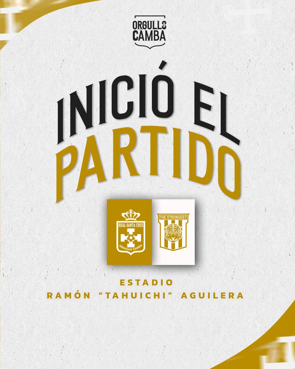 Real_Santa_Cruz's tweet image. COMENZO EL PARTIDO EN EL TAHUICHI 
¡VAMOS LEONES!
#OrgulloCamba