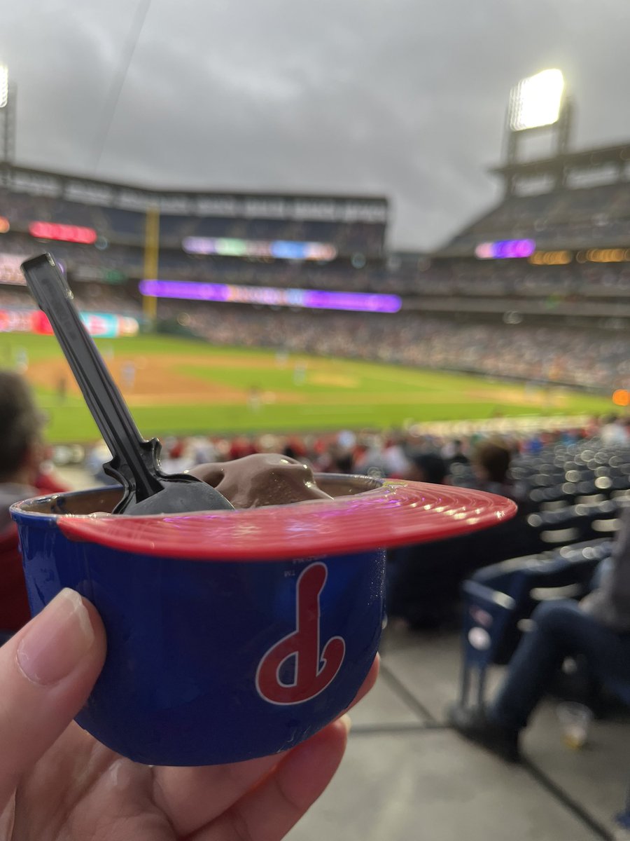 The weather may be ominous… but that doesn’t matter when you have ice cream in a mini helmet