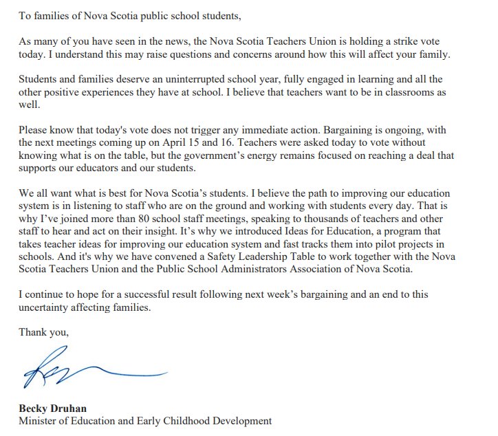 .<a href="/BeckyDruhan/">Becky Druhan</a> speaks to staff across the province, who are first warned not to bring up anything controversial or challenging to government programs. How honest do you think conversations with <a href="/NSTeachersUnion/">NS Teachers Union</a> members actually are?