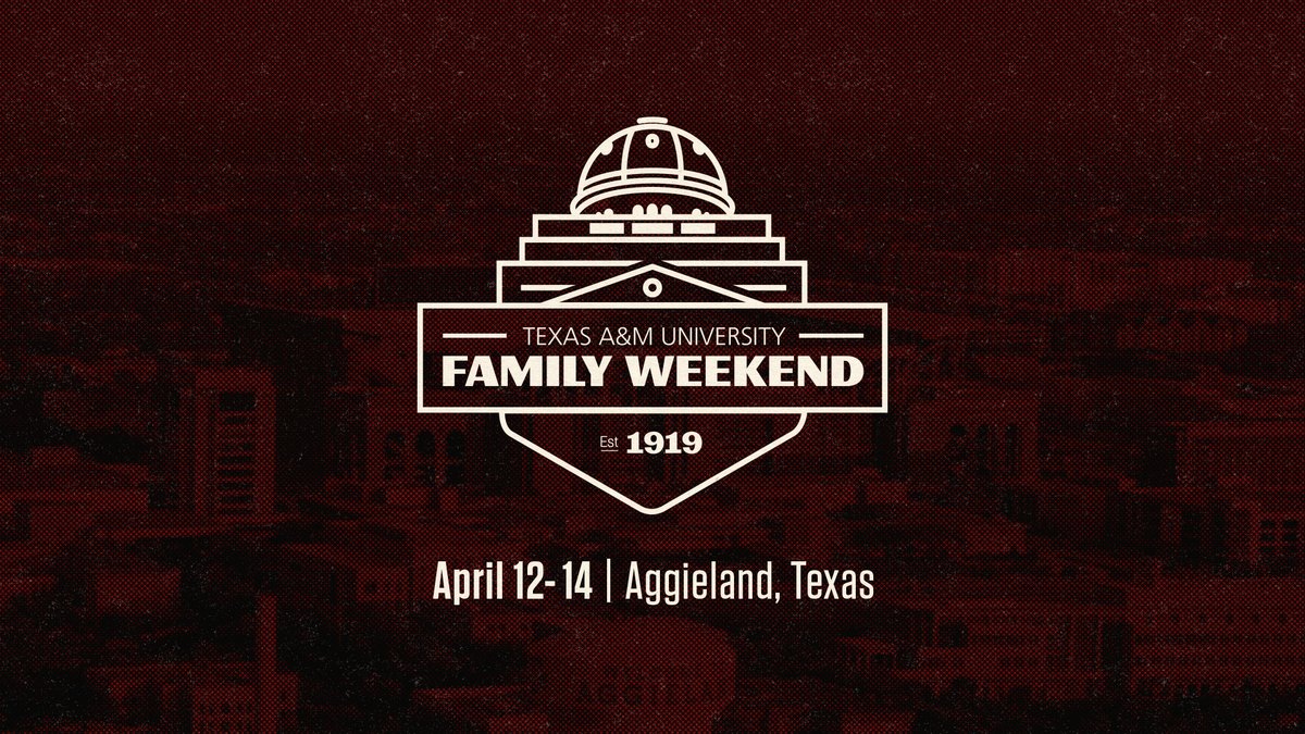 Family Weekend is this weekend! Make plans to join thousands of Aggies and their families at events across Aggieland all weekend long! 👍 @NSFPtamu: tx.ag/FamWeekend24