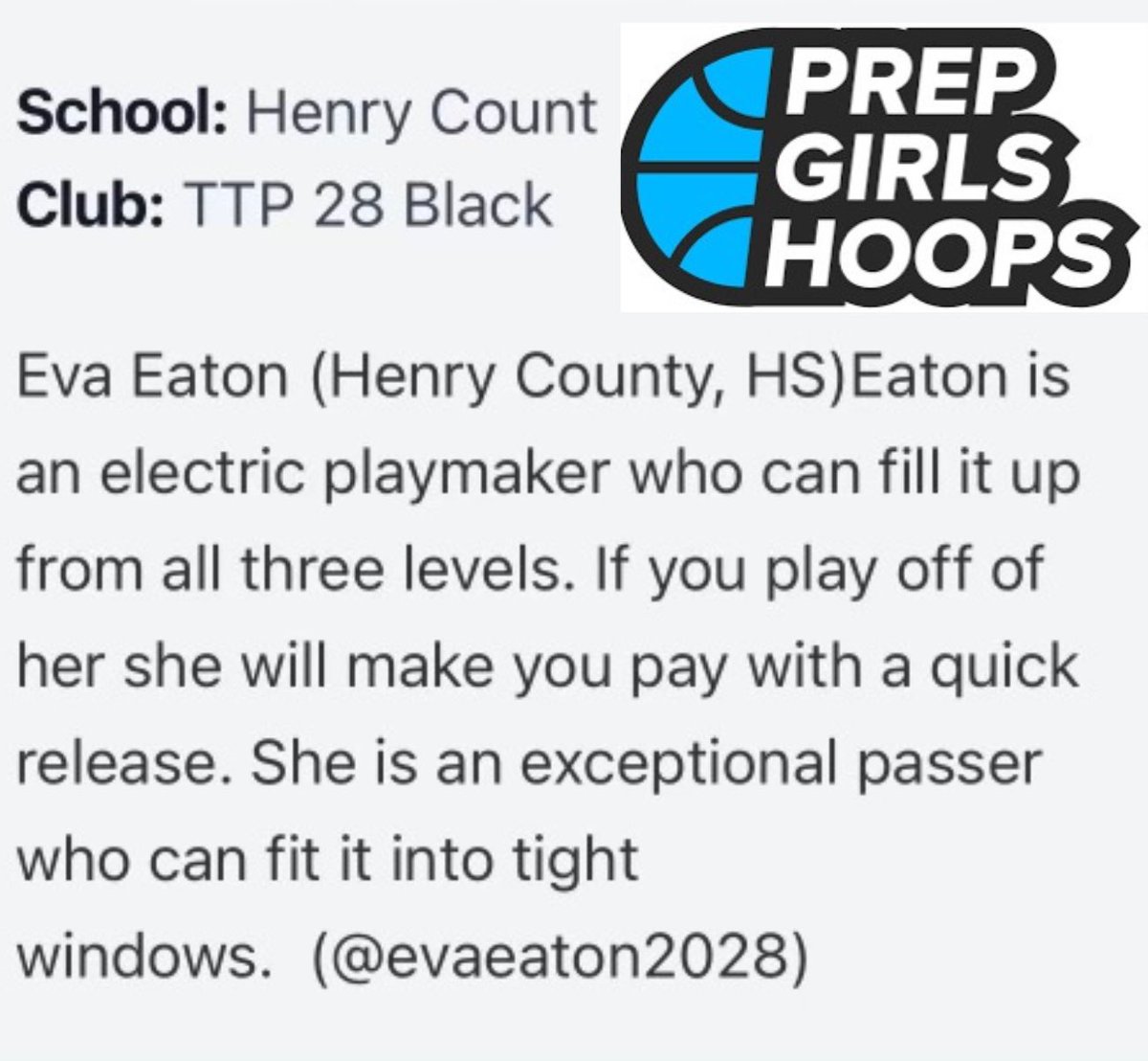 Thank you @CoachDycus at @PrepGirlsHoops for the write up! I look forward to a great season with these girls. Can’t wait for Pennsylvania next weekend! @tnteampride2028