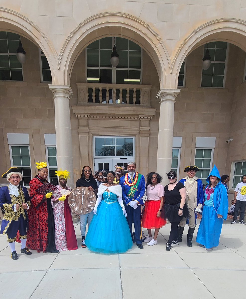One School, One Book week at Montebello.  We read different cultural versions of Cinderella.  Our ILTdressed as characters from the story