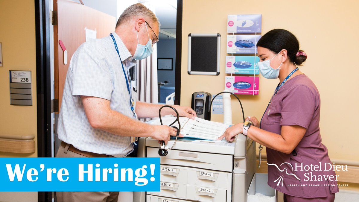 Hotel Dieu Shaver is seeking family physicians and hospitalists to join our dedicated and compassionate medical team! Learn More or Apply Here ➡ bit.ly/HDS-Seeking-Ph…