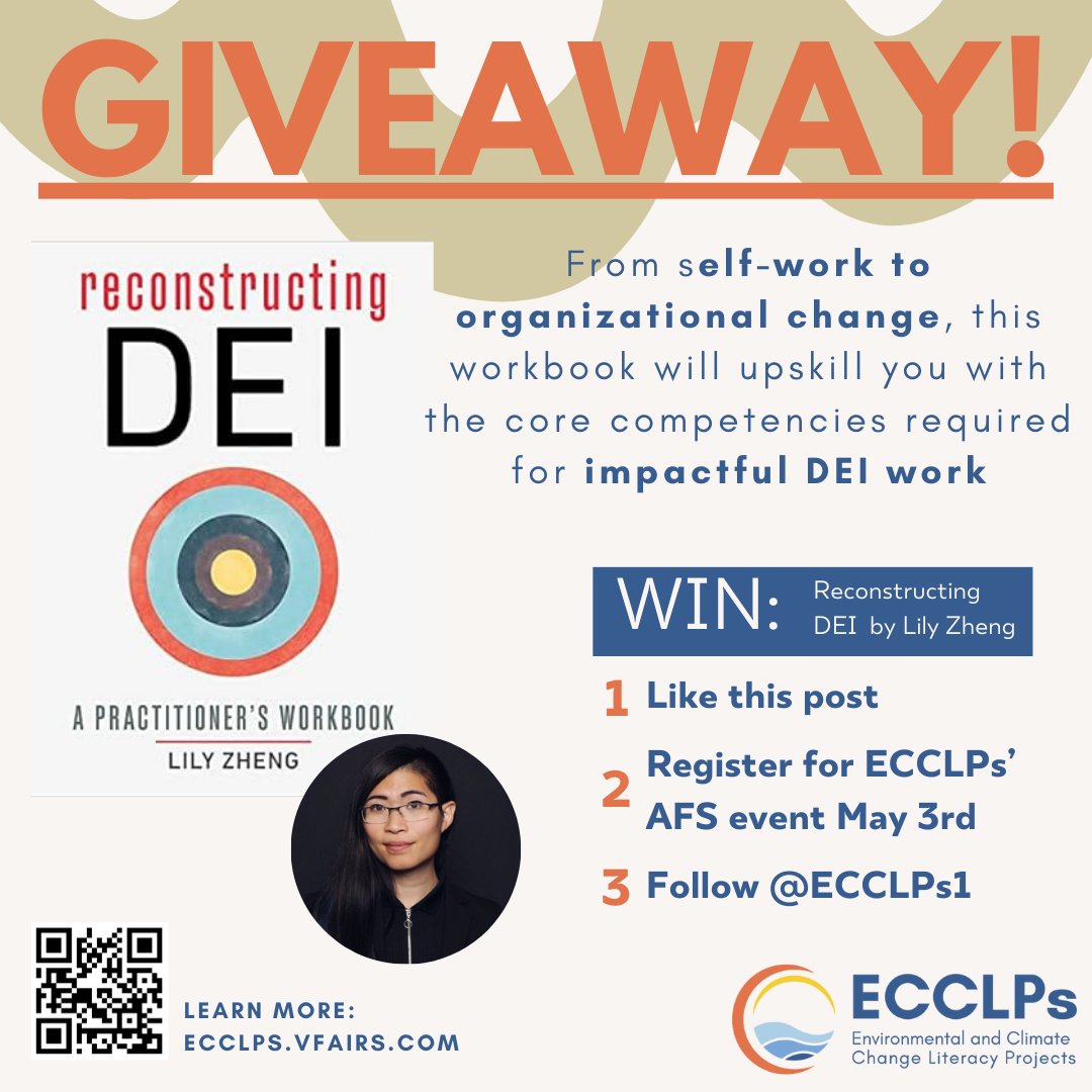 Join us at the ECCLPs Annual Forum Symposium on May 3rd for a chance to win 'Reconstructing DEI' by Lily Zheng, a prominent leader in the field and ECCLP's DEI consultant Ready to win? Just give us a thumbs up, register for AFS on May 3rd, and follow our account for your shot!
