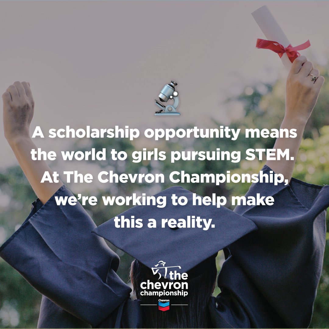 The Chevron Championship is a great platform for girls interested in studying #STEM. Find out how we’re creating scholarship opportunities for #WomeninSTEM with the @LPGA. chevron.co/thechevroncham… @Chevron_Golf