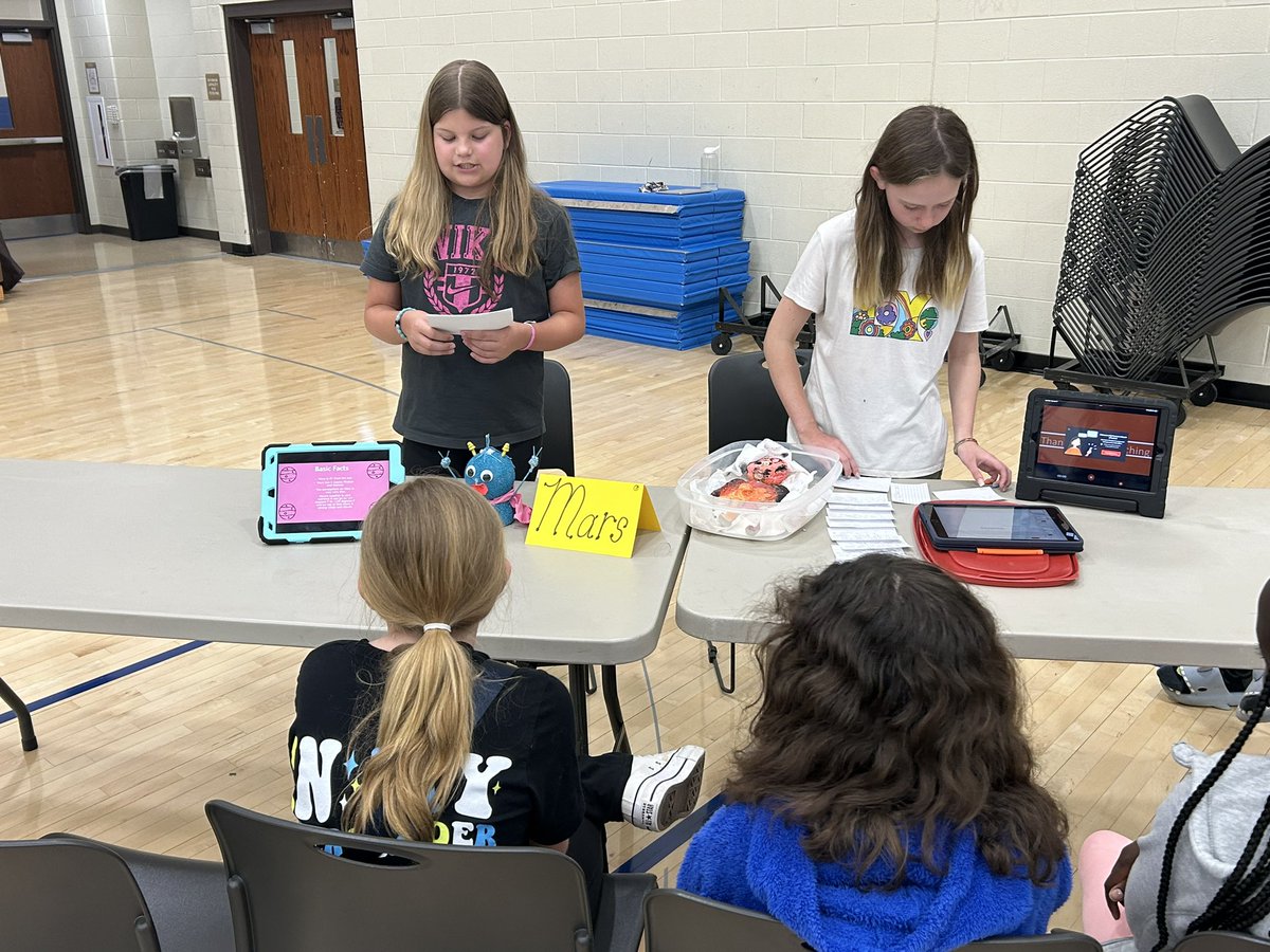 Take a look at Ms. Smith’s fifth grade class presenting their Alien projects! Students were required to research planets, orally discuss important facts about them and create Aliens that could survive in their planet’s ecosystem. #Pantherproud