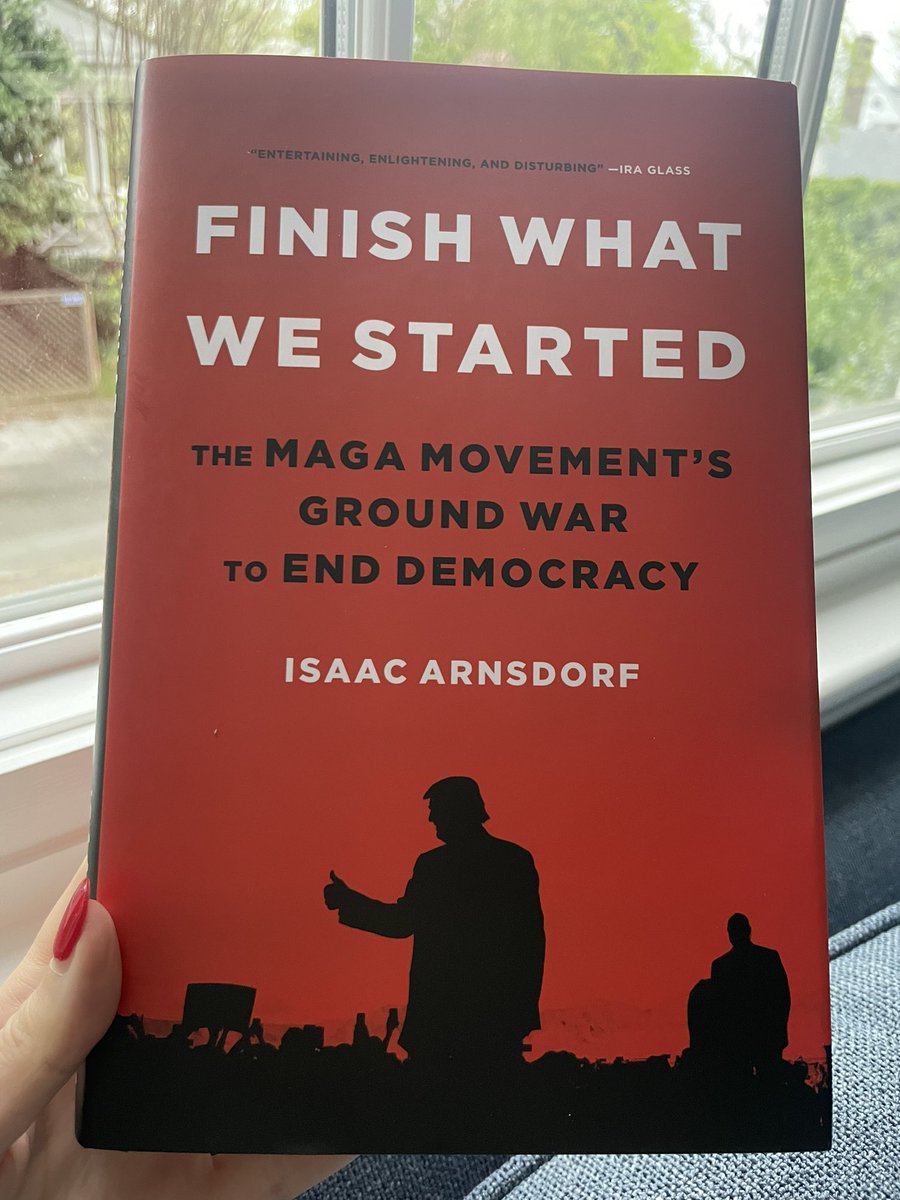 I highly encourage everyone to go pick up a copy of @iarnsdorf’s deeply reported new book, FINISH WHAT WE STARTED. Isaac and I have covered countless Trump rallies together, and he writes here about the rise of the MAGA movement and what it means for the future of US politics.