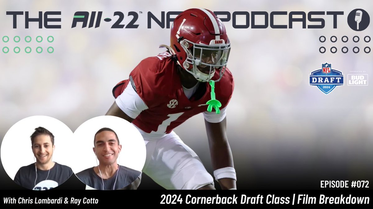 Cornerbacks are next up in the All-22 class preview. Which 5 stand above the rest and how do they fit into your NFL and All-22 plans? #nfldraft #nfl #draft #rolltide #fantasy youtu.be/HDCI4Rtgv3s?si…