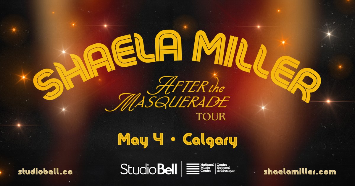 Join us at Studio Bell on May 4 for an unforgettable evening as we proudly present Shaela Miller's After the Masquerade album release tour LIVE! 🌟Tickets: bit.ly/42AWjWy